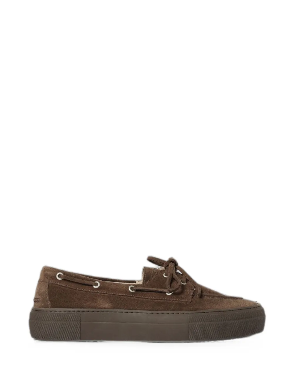 Copenhagen lace-up suede loafers - Braun