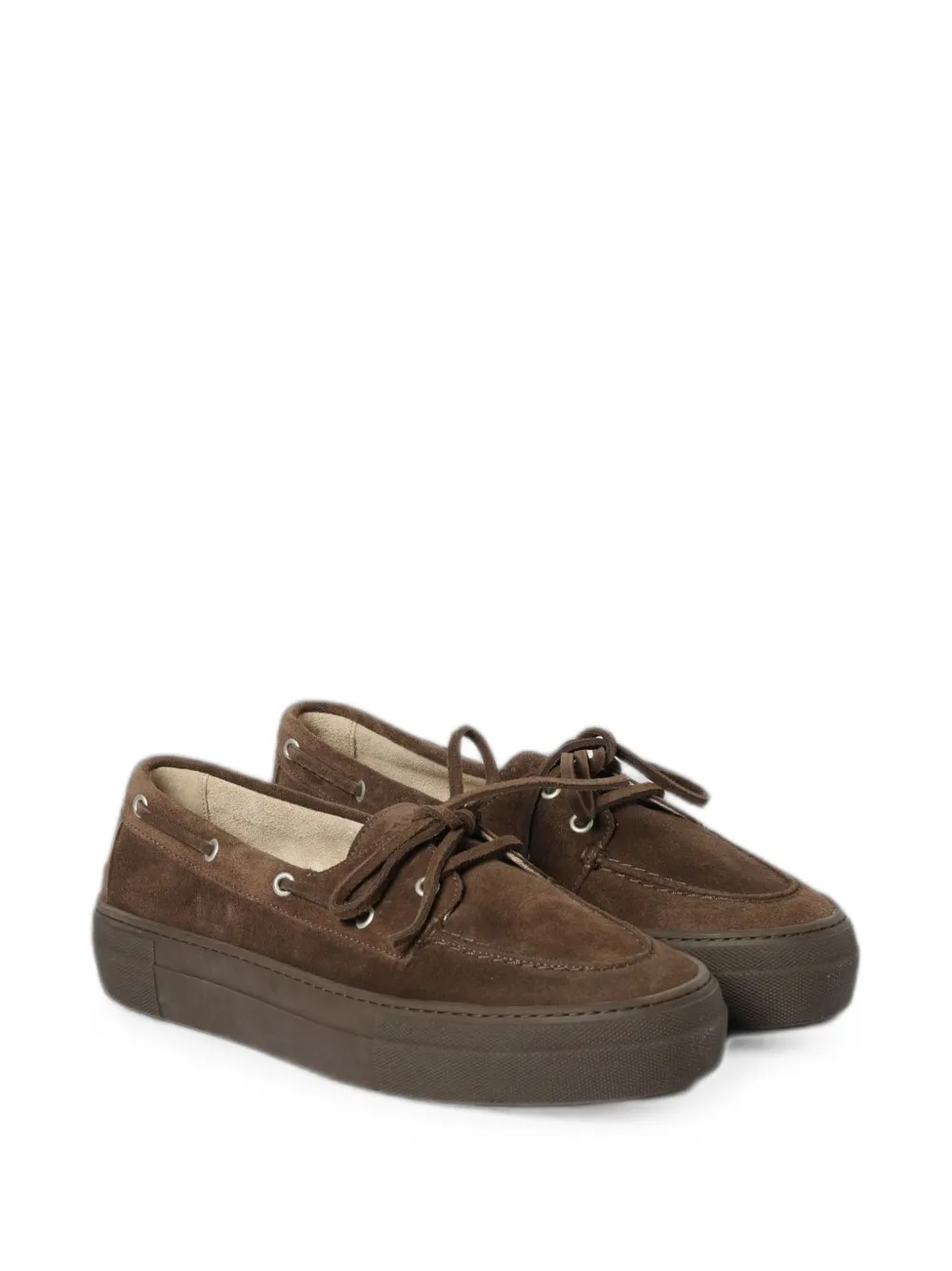Copenhagen lace-up suede loafers Bruin
