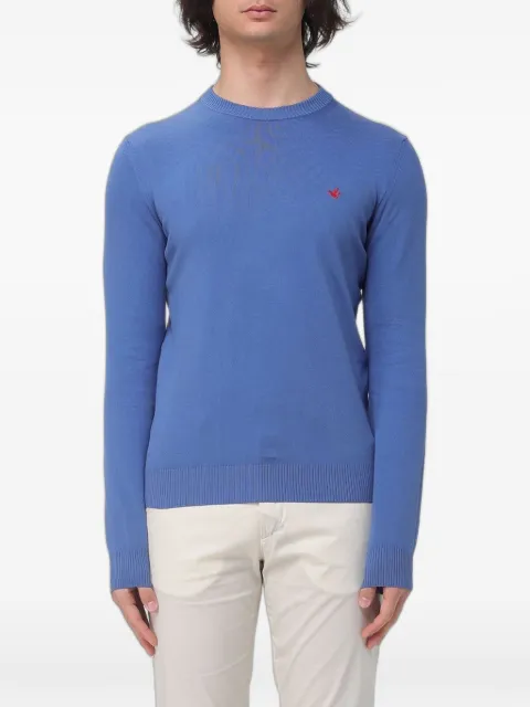 BROOKSFIELD logo-embroidered crew-neck sweater
