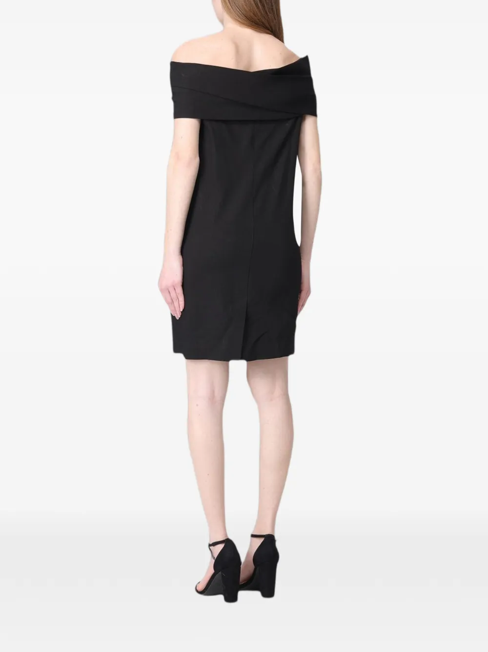 Tela Off-shoulder mini-jurk Zwart