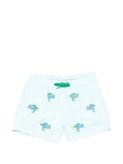 MC2 Saint Barth Kids turtle-embroidered swim shorts