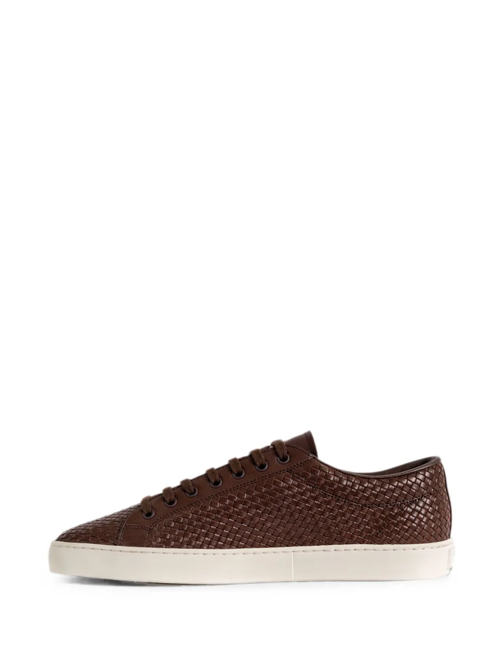 Prada woven leather sneakers Bruin