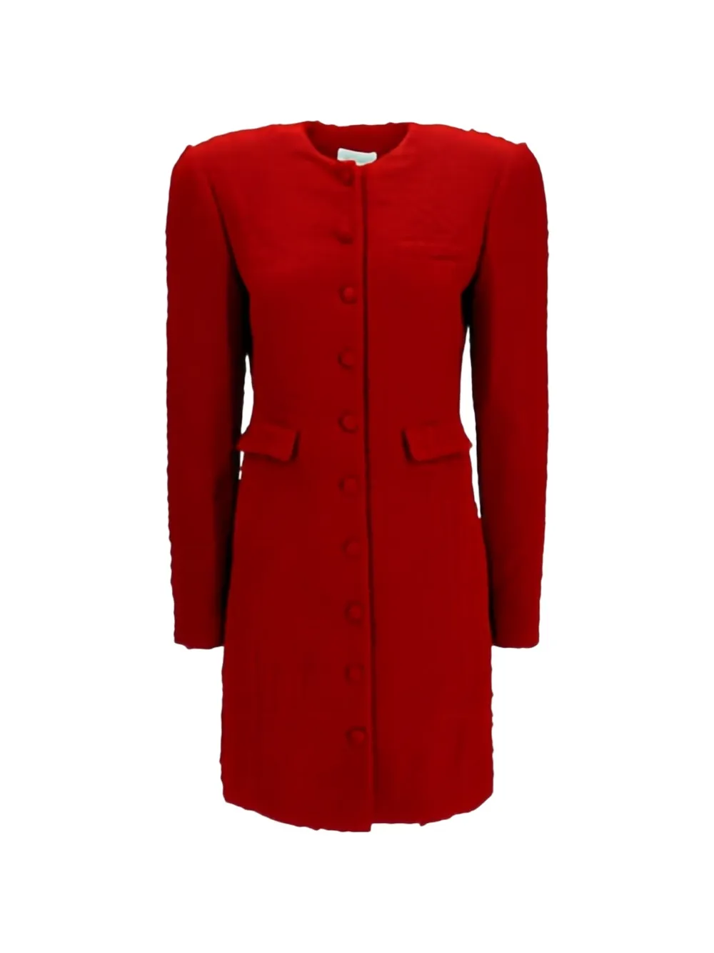 Magda Butrym bouclé button-up mini dress - Rot