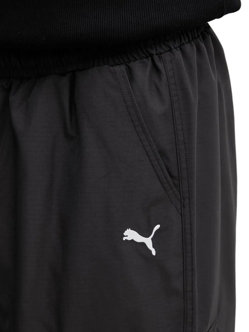 PUMA Broek met cargo zakken en geborduurd logo Zwart