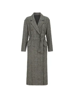 美品★BRUNELLO CUCINELLI★シルク★モニーレ★軽量コート Brunello Cucinelli Monili chevron-knit Coat | Grey | FARFETCH