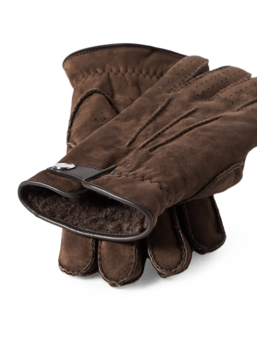Brunello Cucinelli Lammy handschoenen Bruin