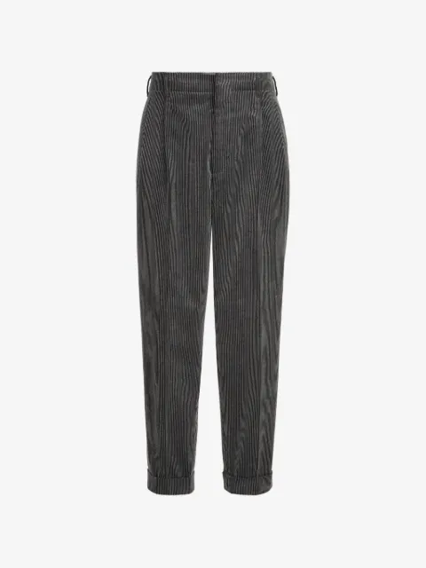 Brunello Cucinelli frosted cotton corduroy trousers with double pleats