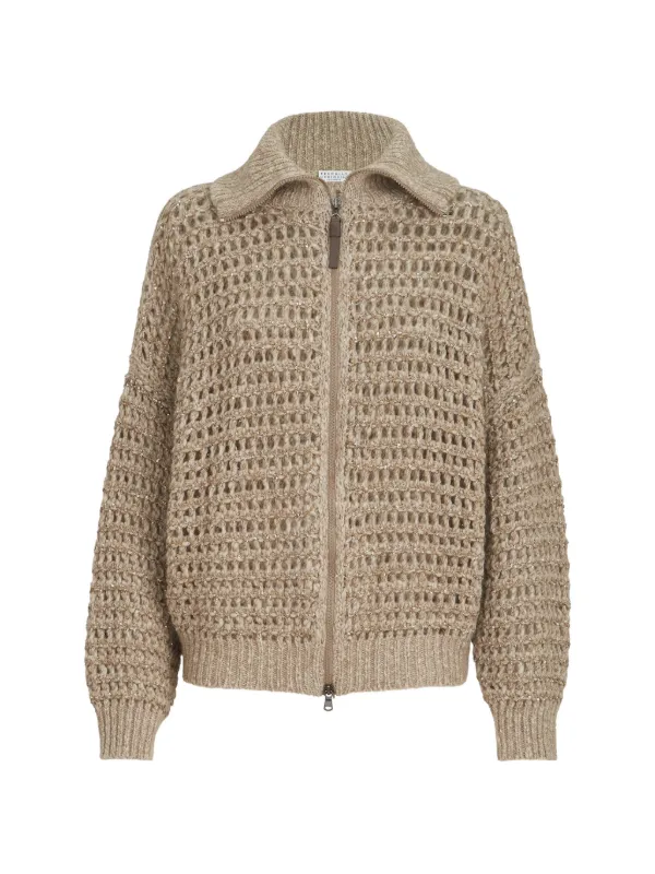 美品 BRUNELLO CUCINELLI カーディガン ダブルジップ 綿 Brunello