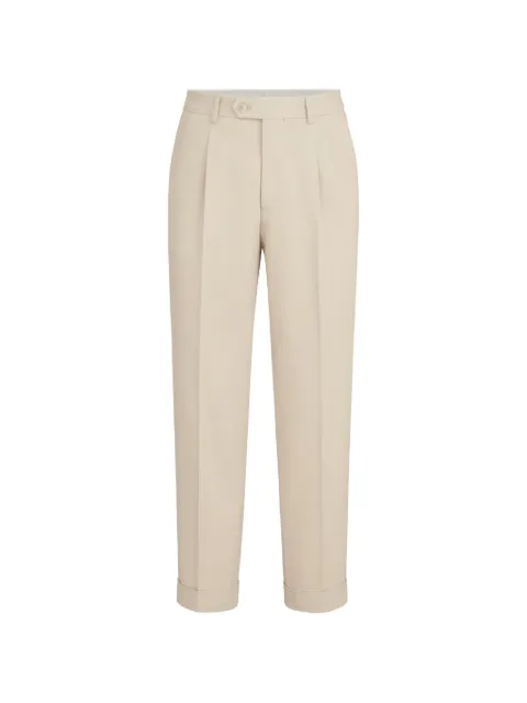 Brunello Cucinelli cotton and virgin wool gabardine trousers with pleat
