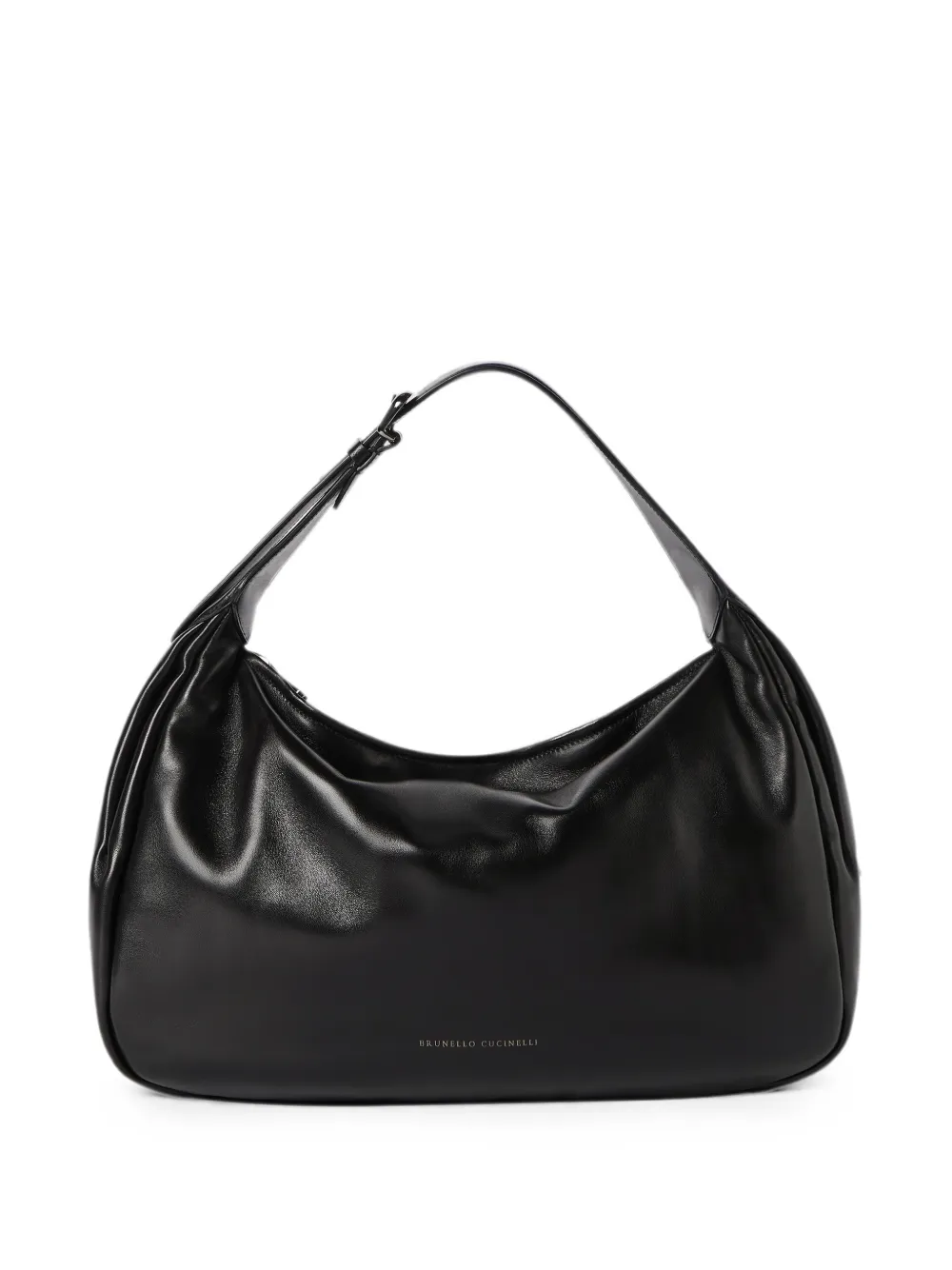 Brunello Cucinelli Borsa a spalla Boule in nappa - Nero