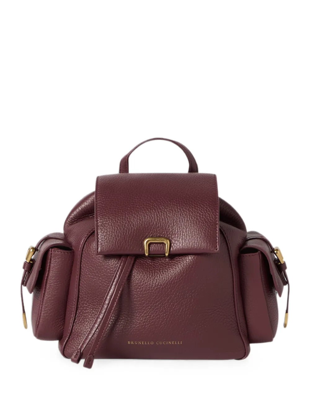 Brunello Cucinelli Zaino sartoriale in pelle - Rosso