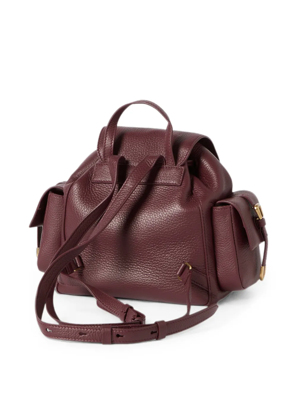 Brunello Cucinelli Rugzak van hertenleer Rood
