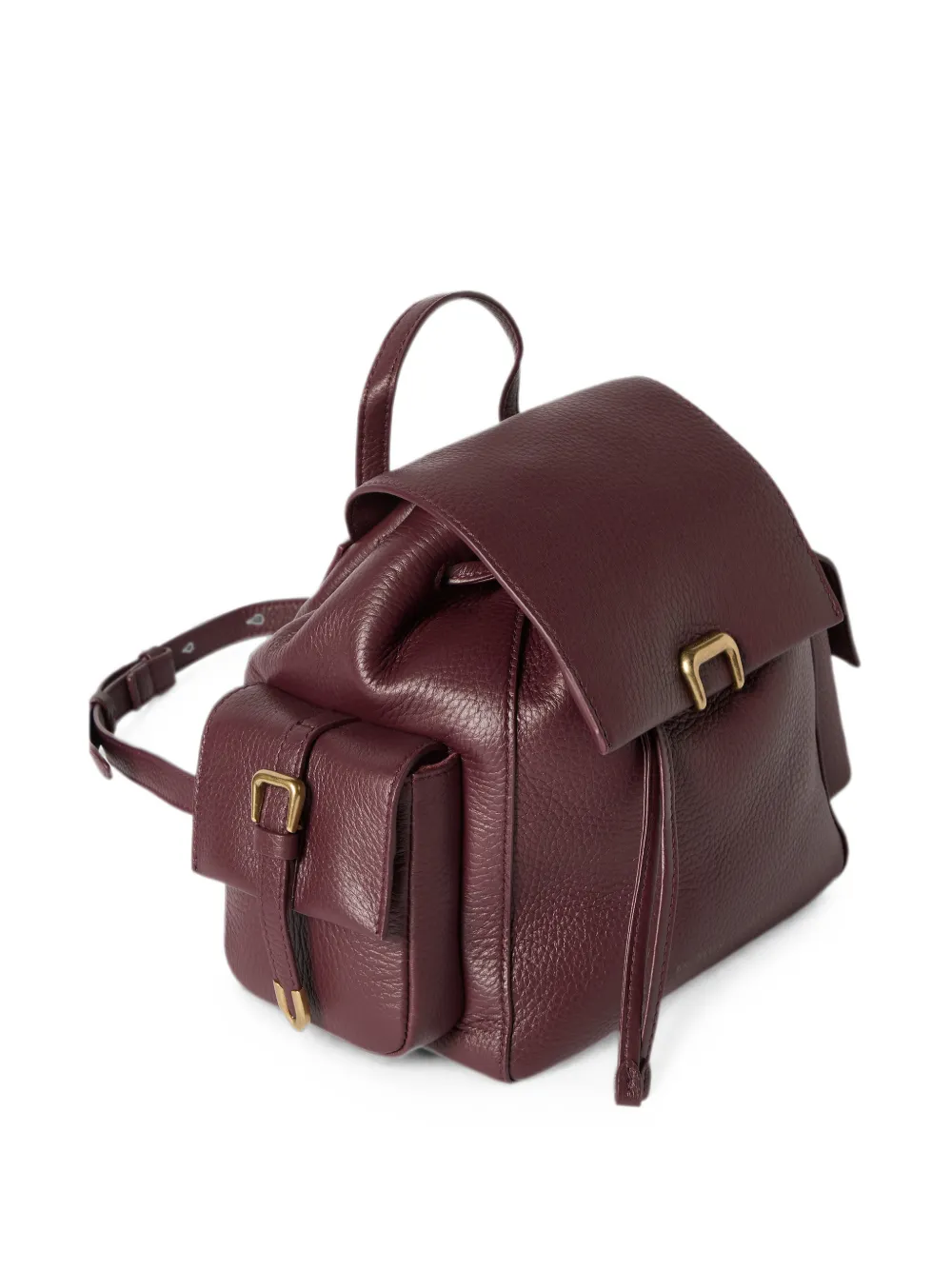 Brunello Cucinelli Rugzak van hertenleer Rood