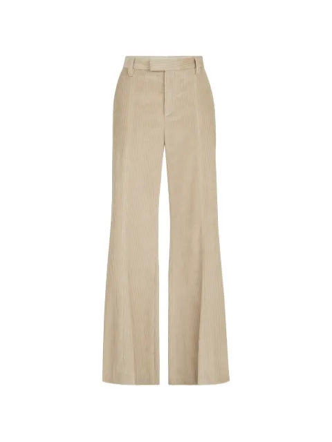 Brunello Cucinelli Monili 面灯芯绒喇叭阔腿裤