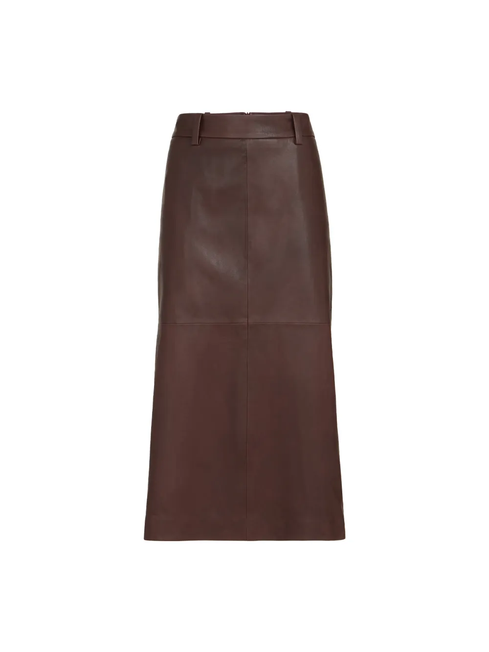 Brunello Cucinelli Gonna a matita in nappa - Marrone