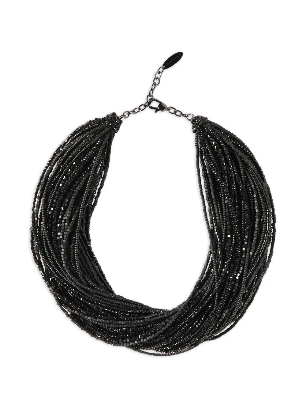 Brunello Cucinelli Choker in argento sterling con ematite nera