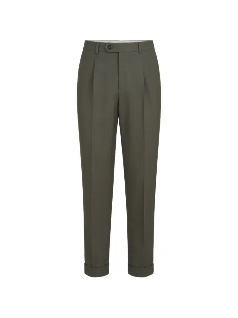 Brunello Cucinelli virgin wool canvas trousers with pleat