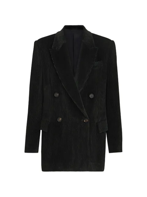 Brunello Cucinelli sparkling corduroy blazer with Monili