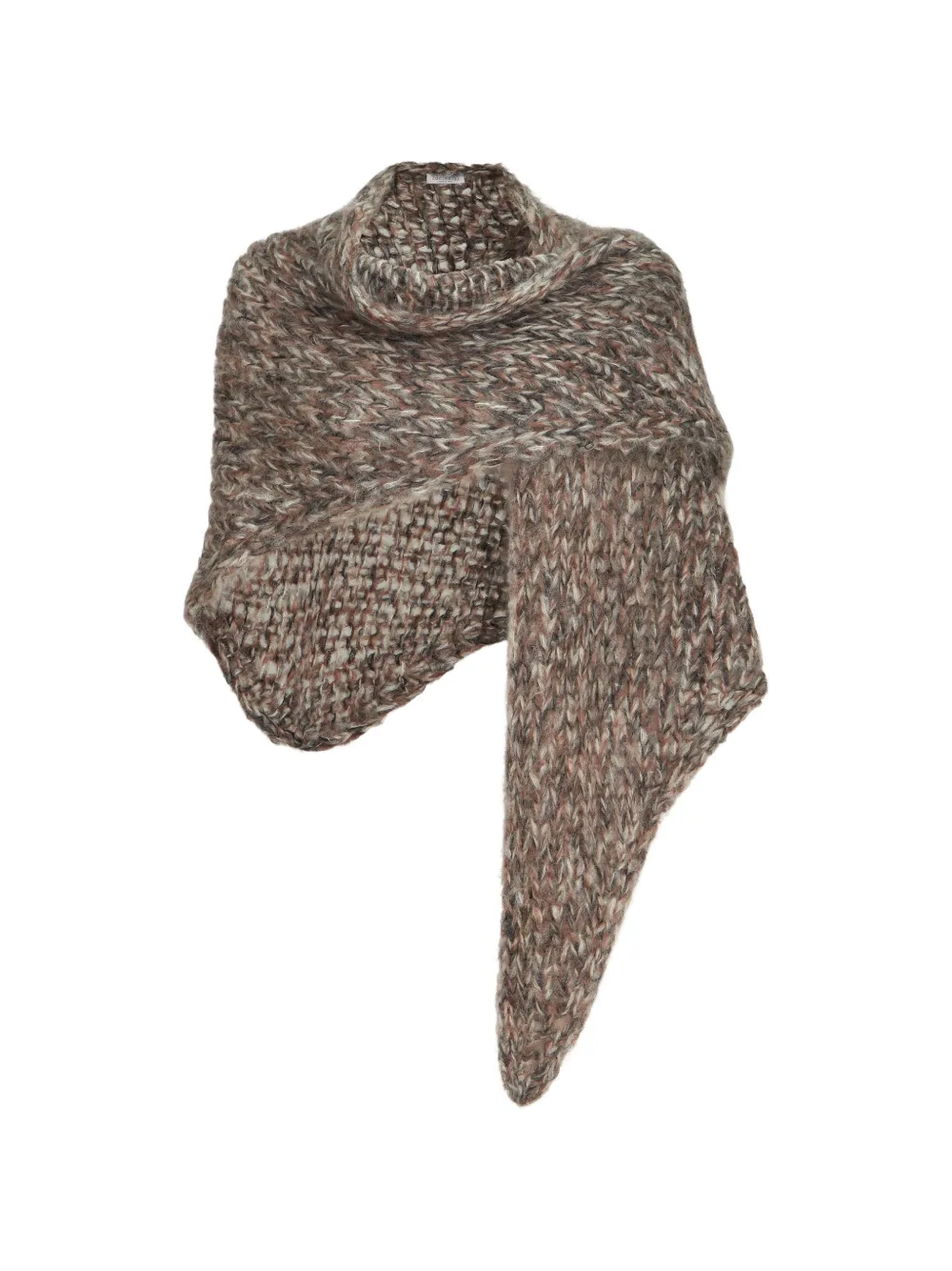Brunello Cucinelli mohair knit shawl - Marrone