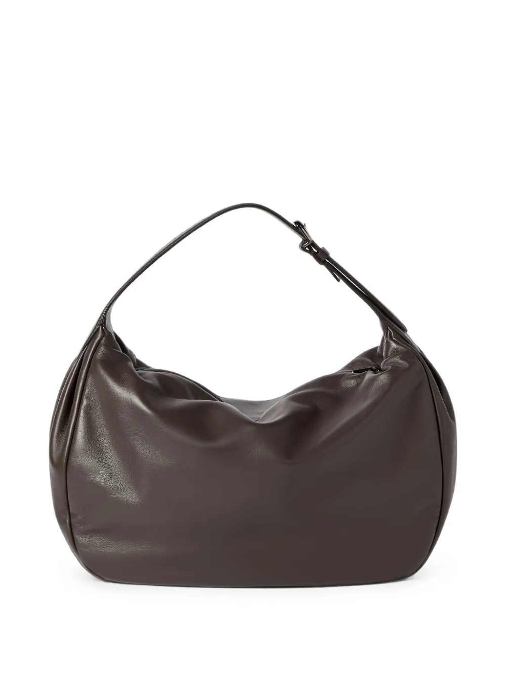 Brunello Cucinelli Boule nappa leren tas Bruin