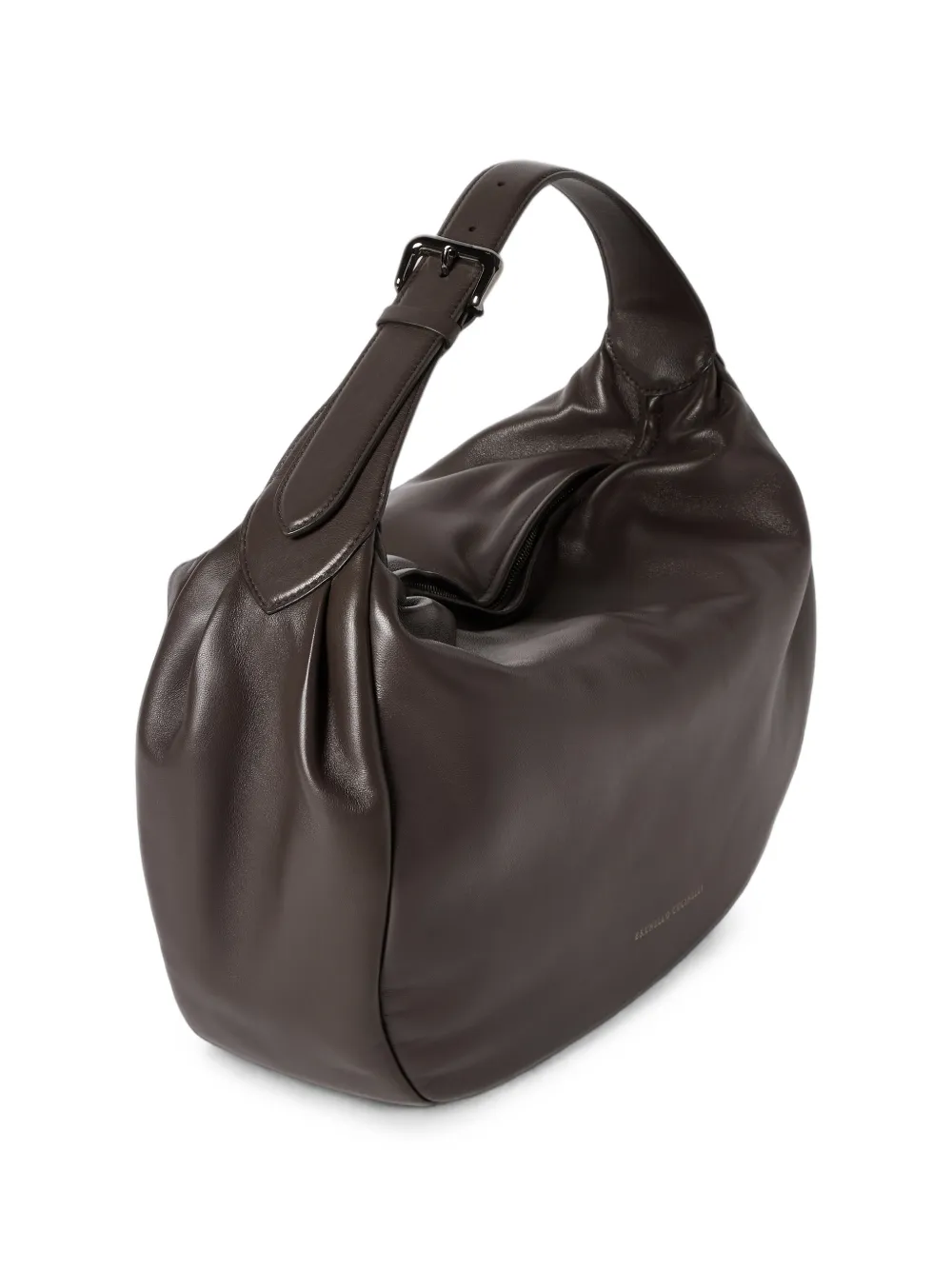 Brunello Cucinelli Boule nappa leren tas Bruin