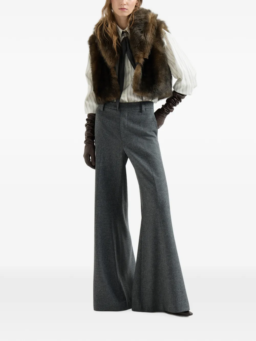 Brunello Cucinelli soft shearling vest Bruin