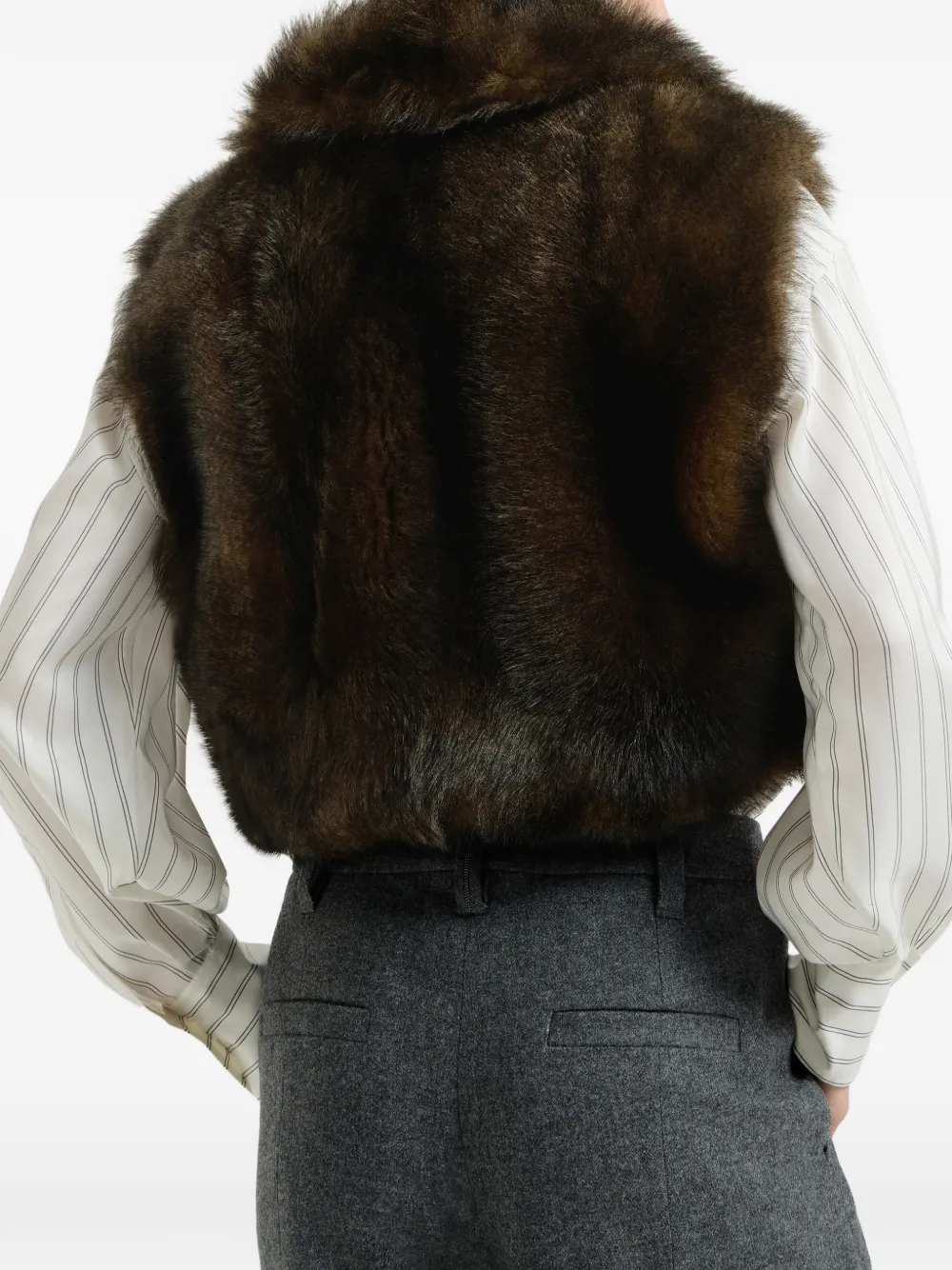 Brunello Cucinelli soft shearling vest Bruin