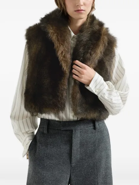 Brunello Cucinelli soft shearling vest
