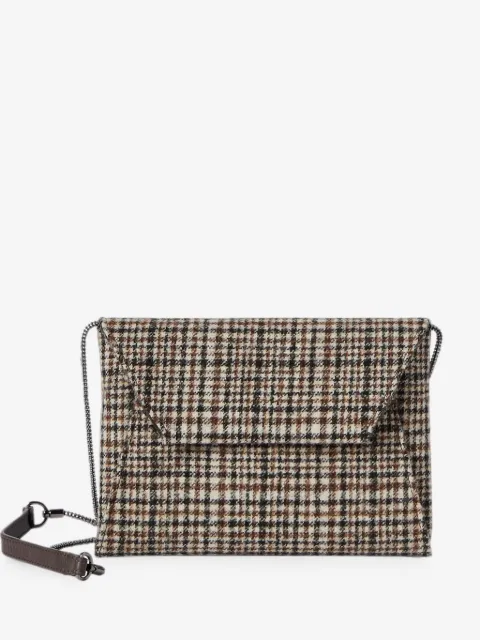 Brunello Cucinelli bolsa Duo de lana y alpaca impermeable con cadena