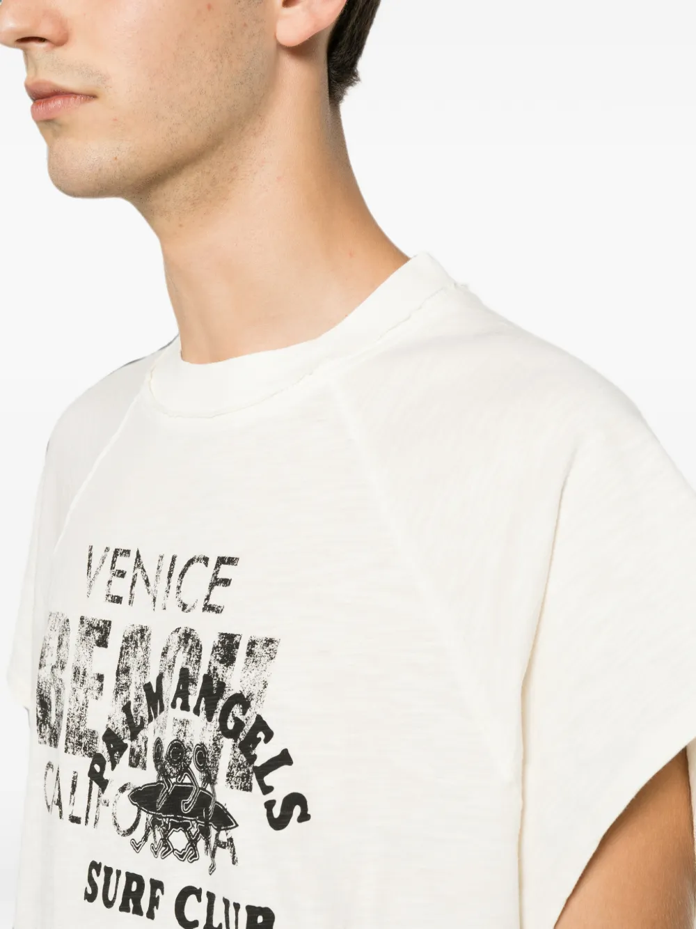 Palm Angels Mouwloos T-shirt Beige