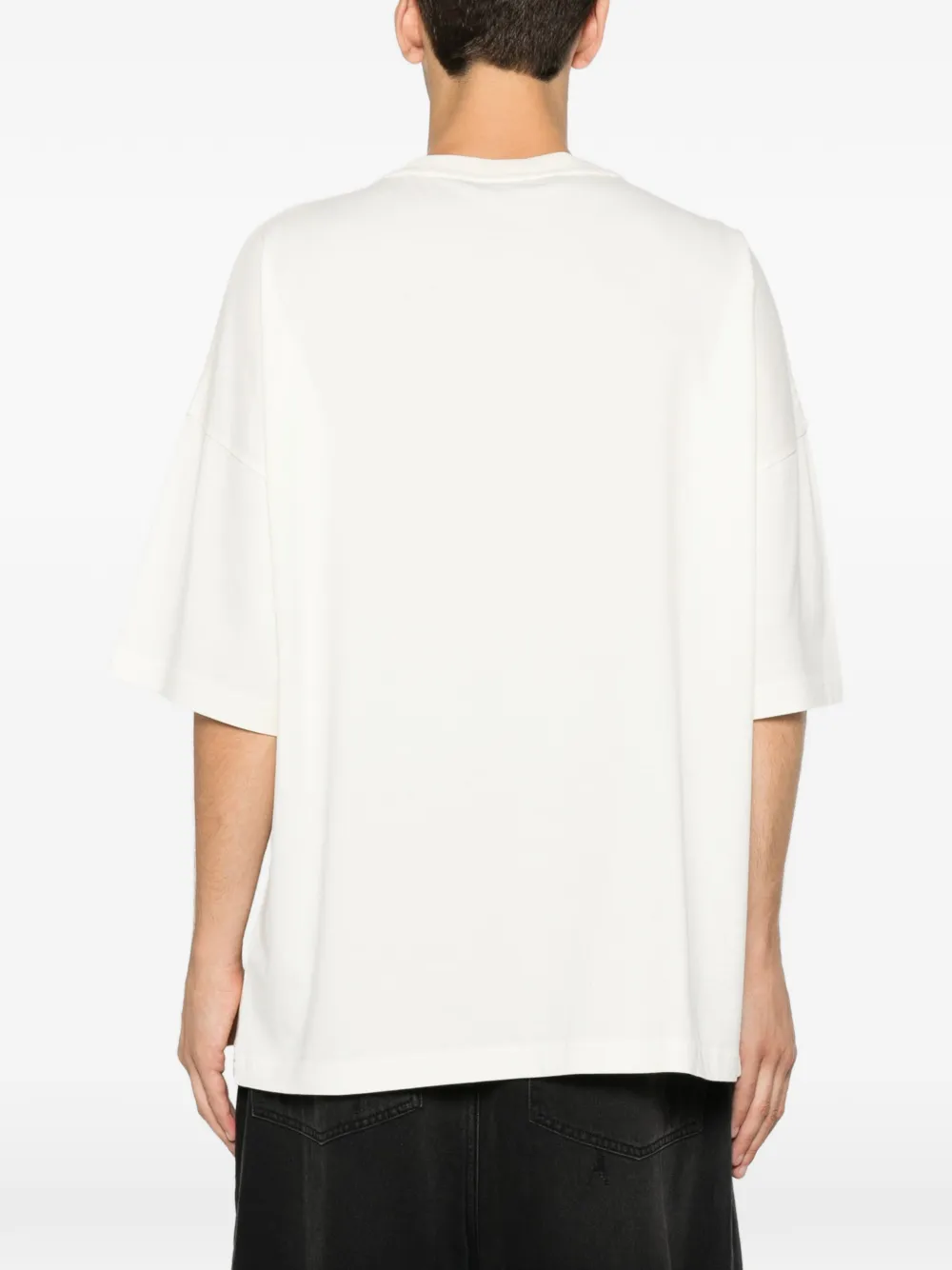 Palm Angels T-shirt met logoprint Beige