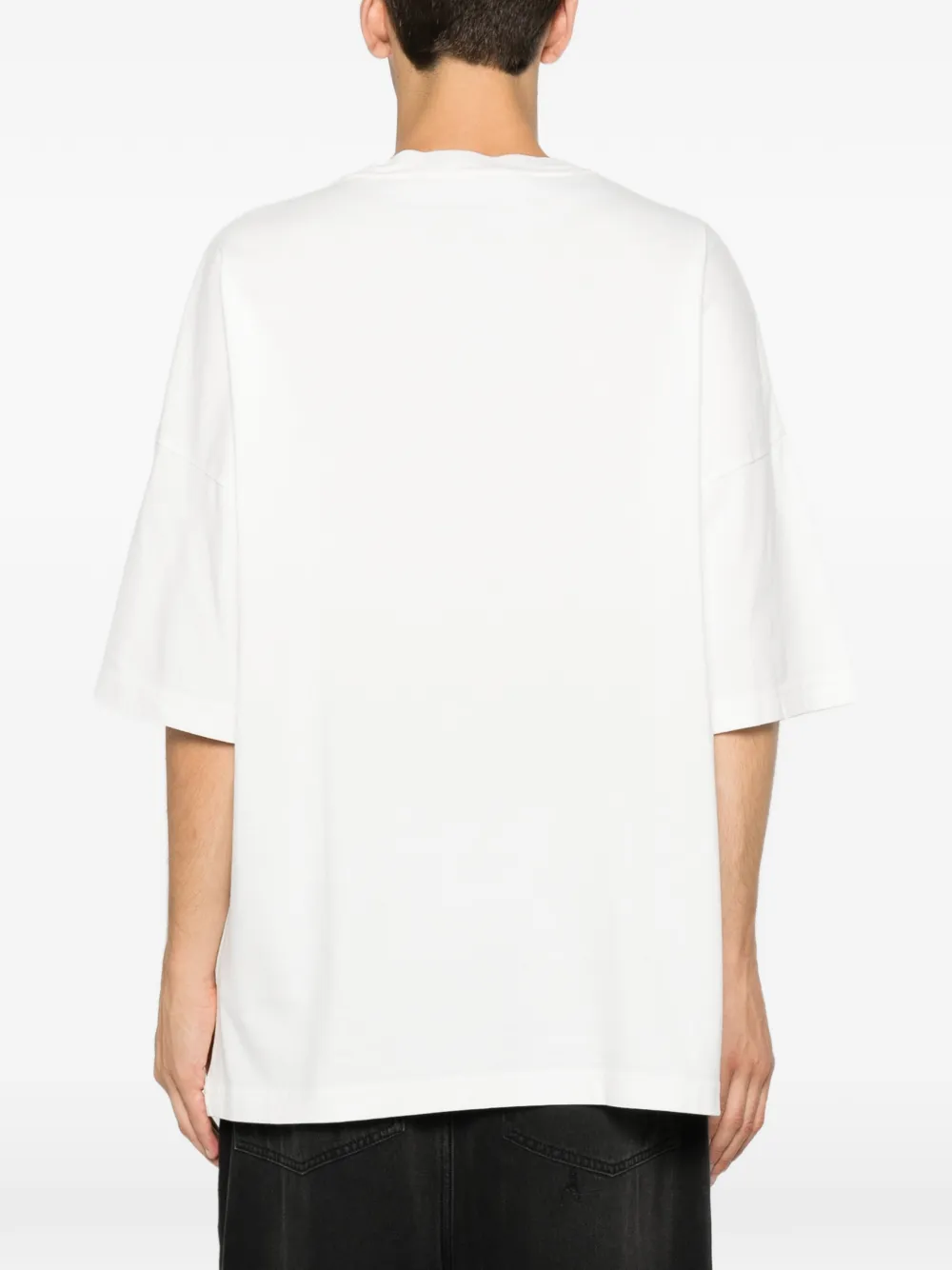 Palm Angels T-shirt verfraaid met stras en grafische print Wit