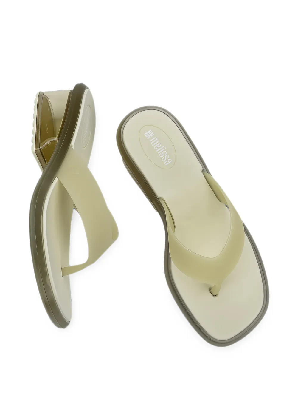 Melissa Margot block-heel sandals Beige