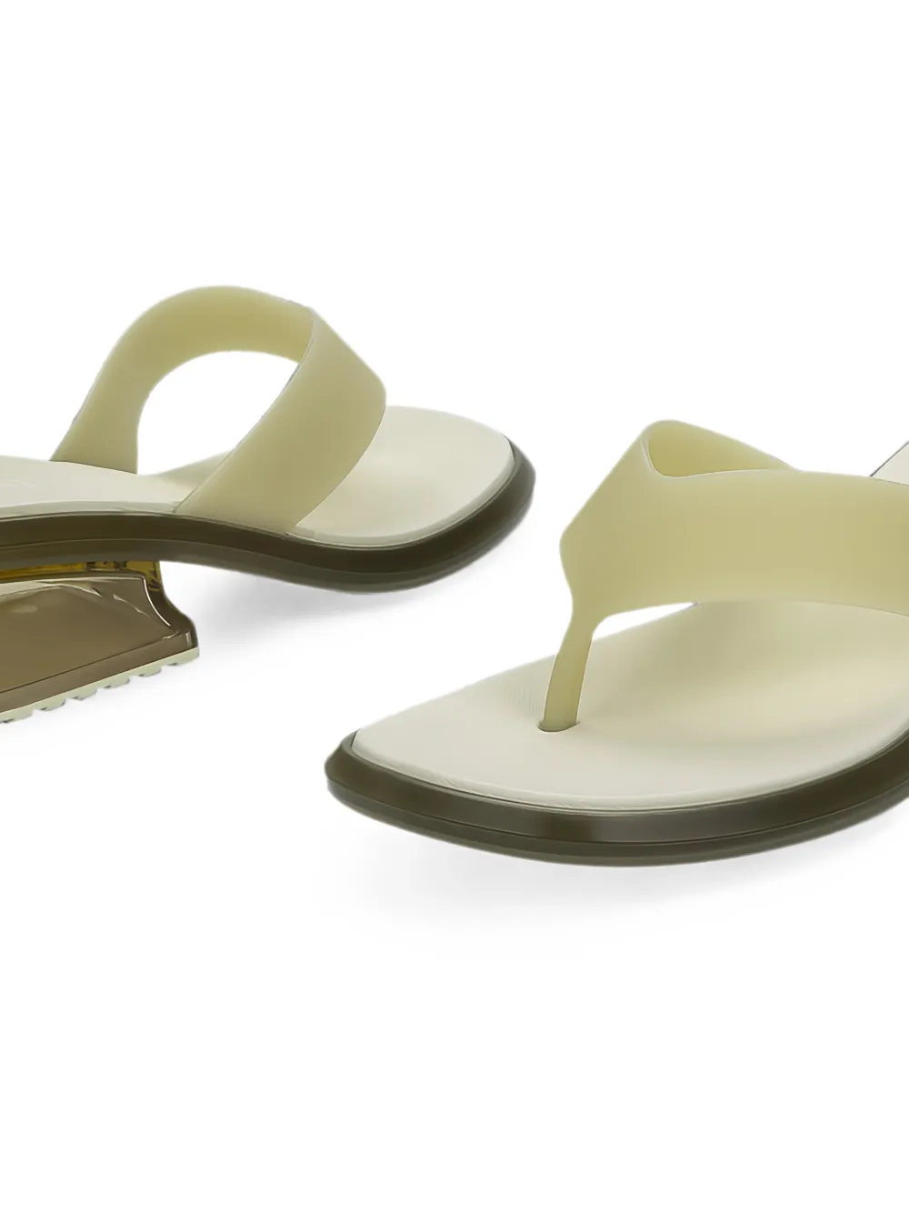 Melissa Margot block-heel sandals Beige