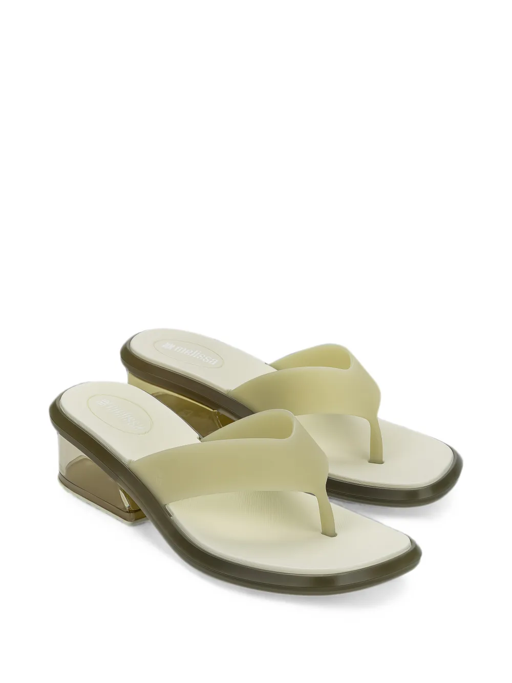 Melissa Margot block-heel sandals Beige