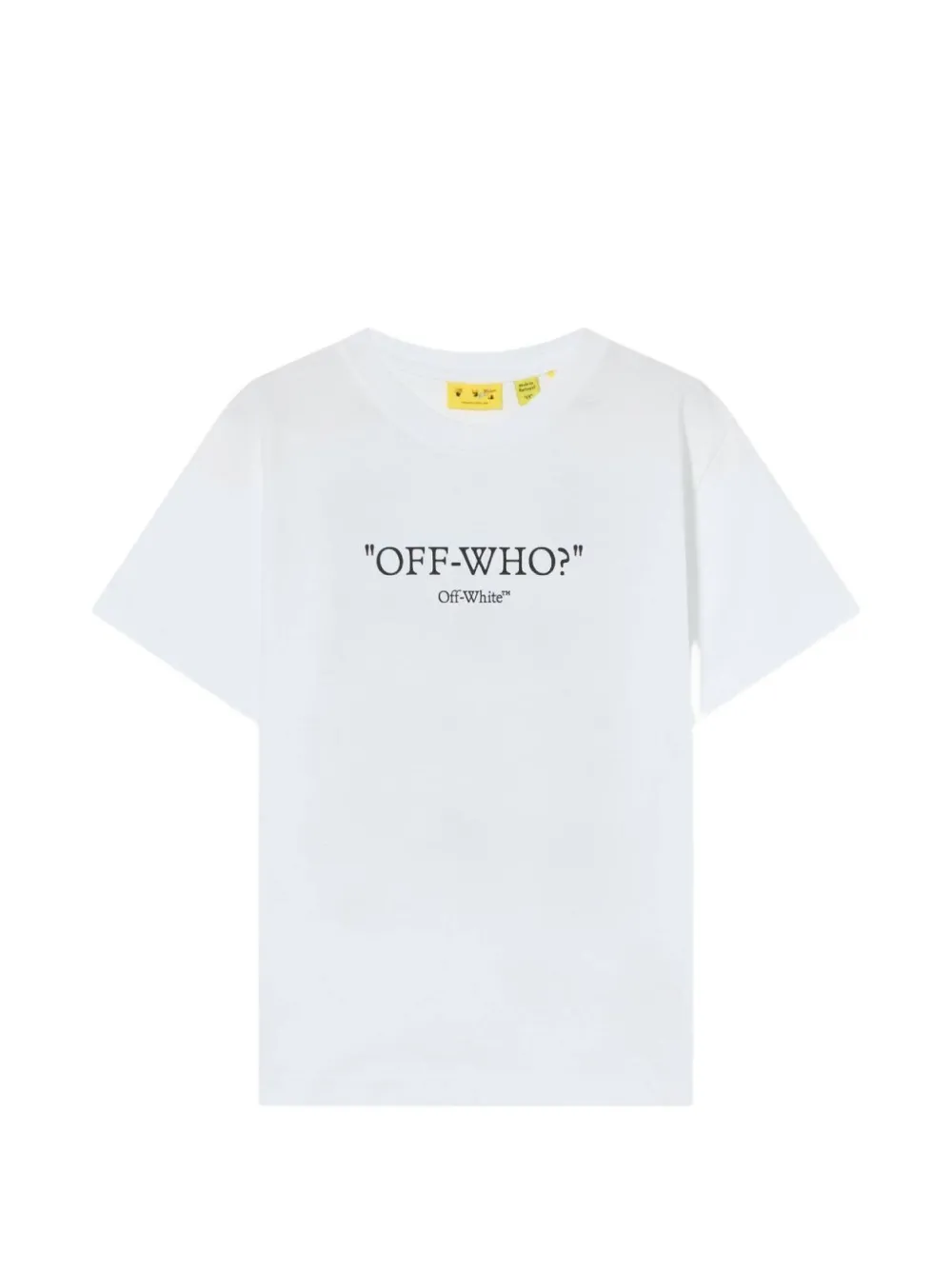 Off-White Kids logo-print cotton T-shirt - Bianco
