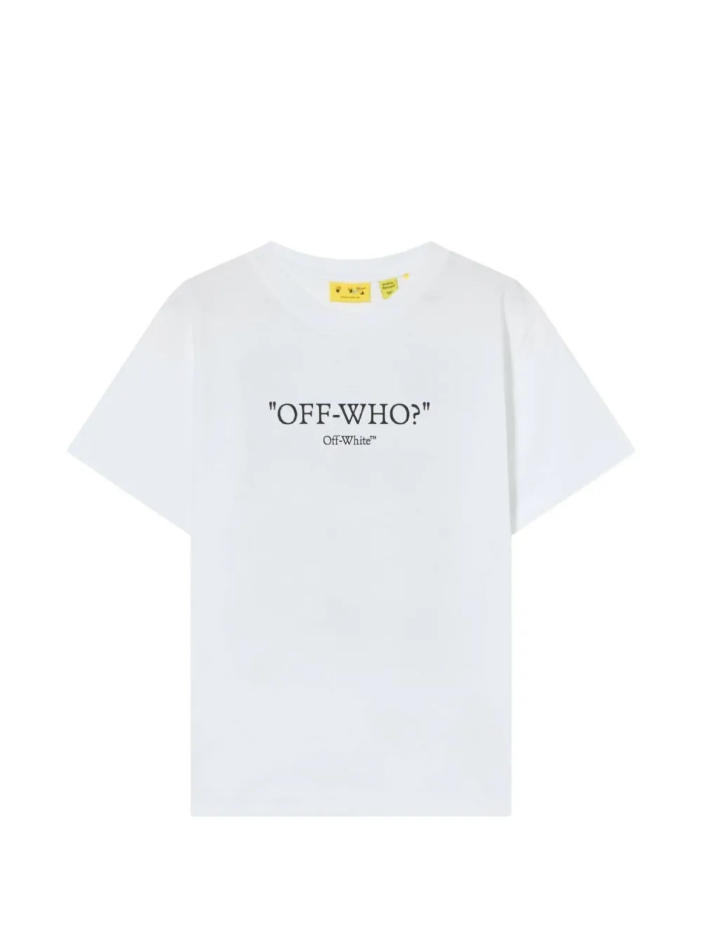 Off-White Kids logo-print cotton T-shirt - Bianco