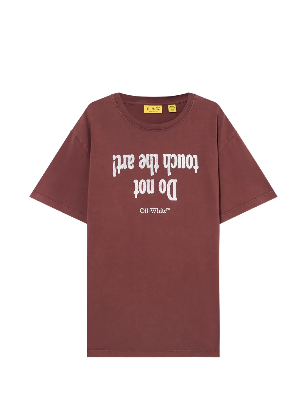 Off-White Kids Art Quote cotton T-shirt - Rosso