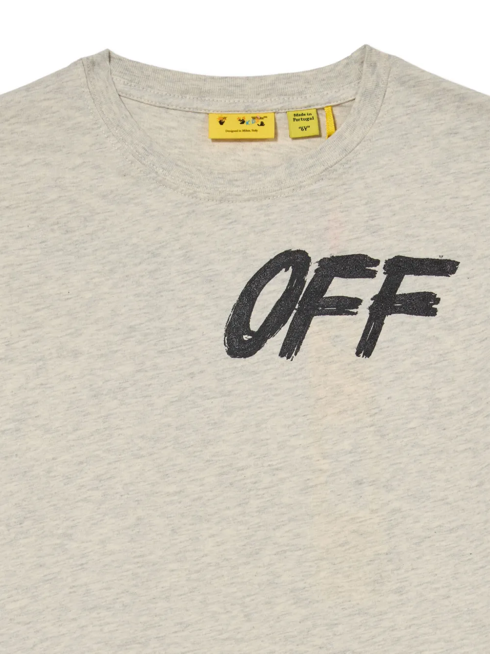 Off-White Kids Shared logo-print T-shirt Grijs