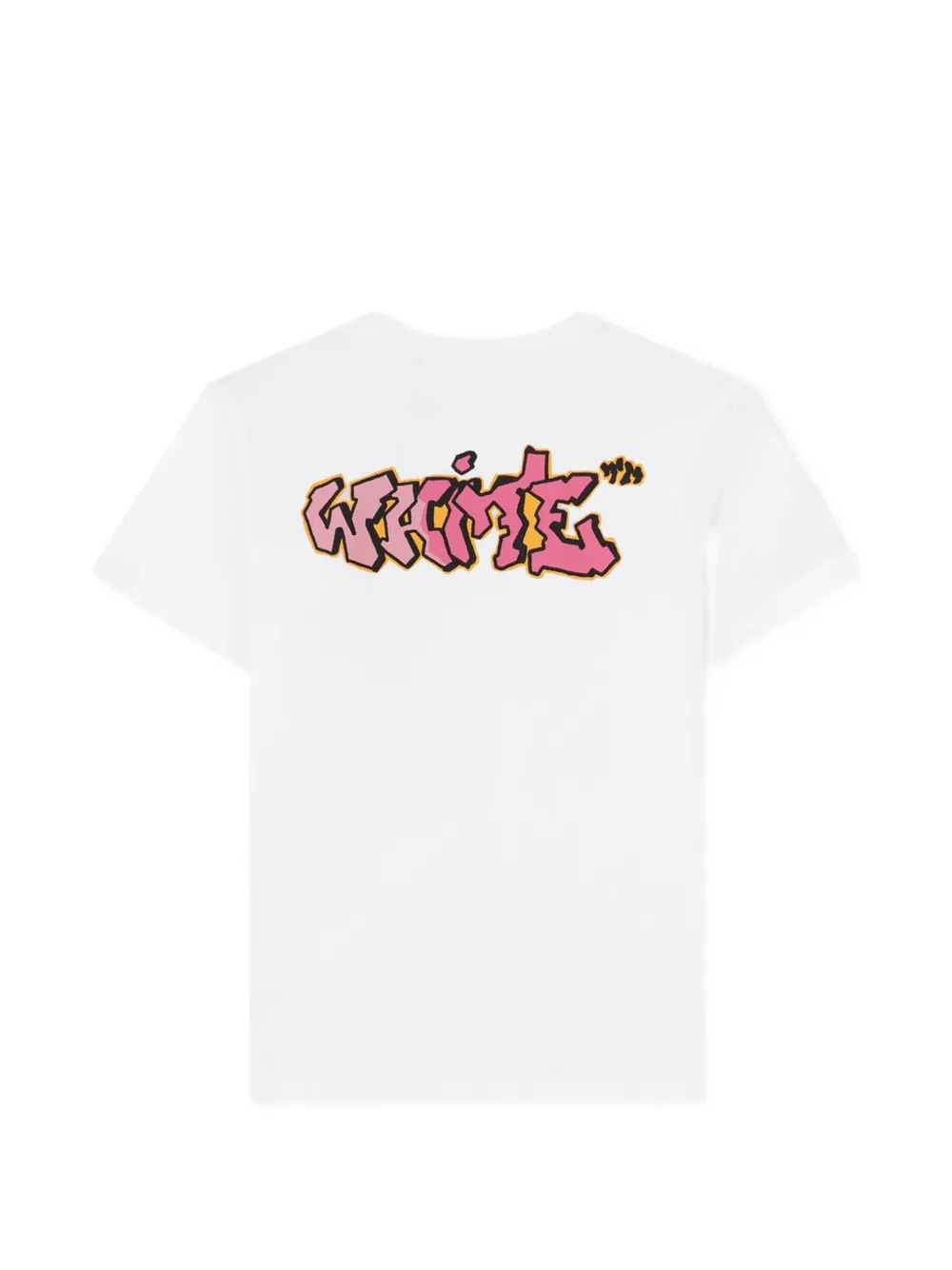 Off-White Kids graffiti-print T-shirt Wit