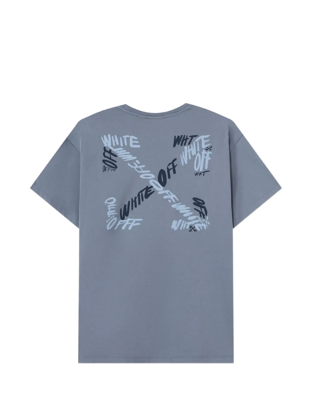 Off-White Kids Arrow writings T-shirt Blauw
