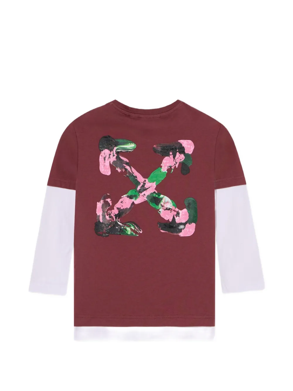 Off-White Kids Arrow gelaagd T-shirt Rood