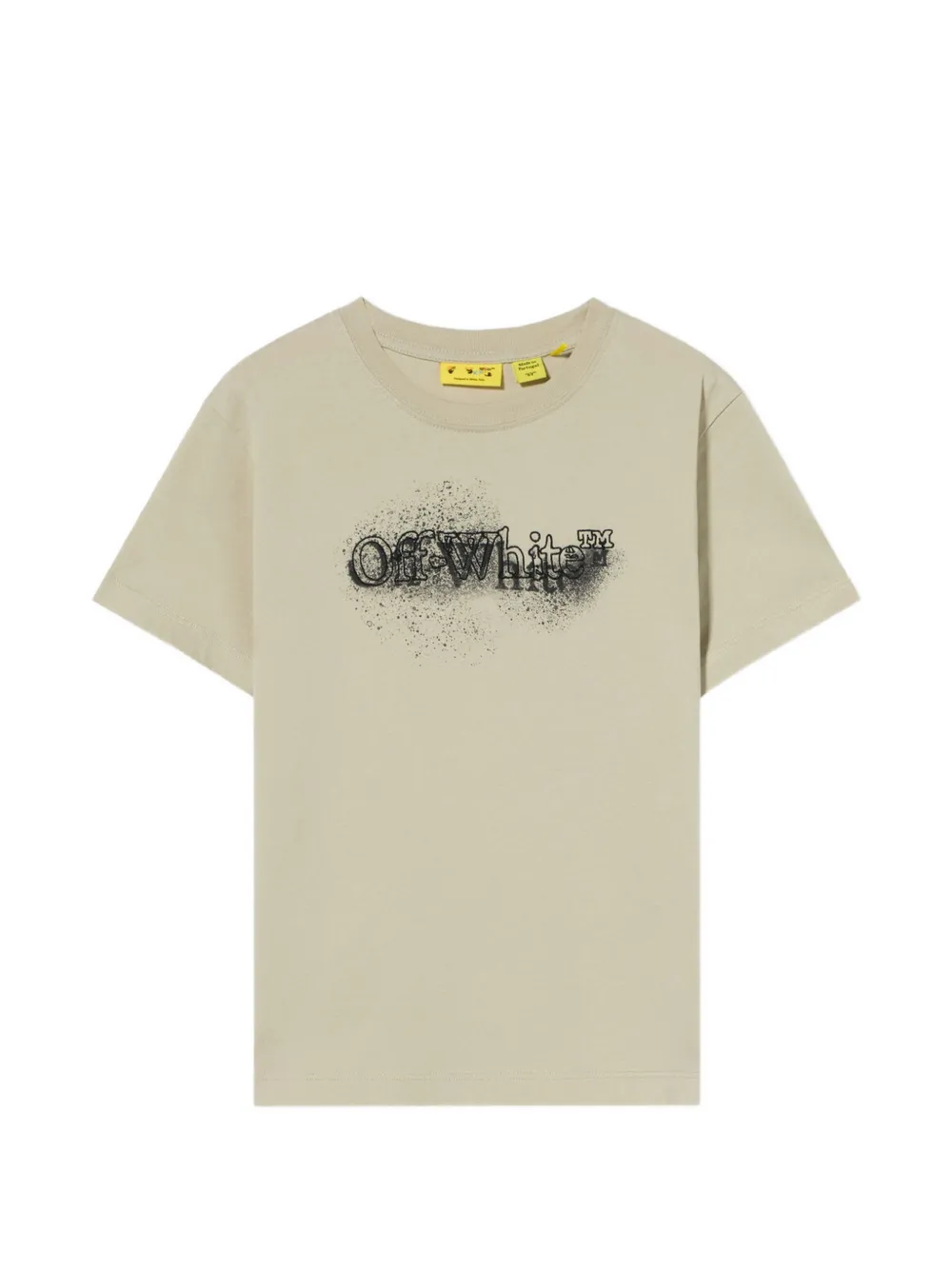 Off-White Kids Arrow Spray cotton T-shirt - Toni neutri
