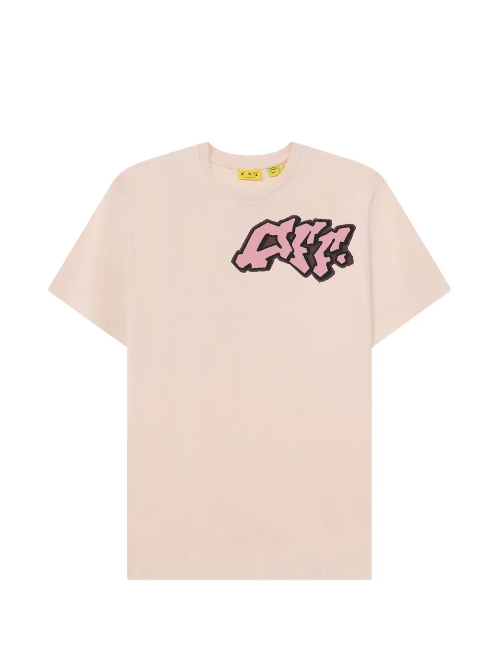 Off-White Kids graffiti-print T-shirt - Rosa
