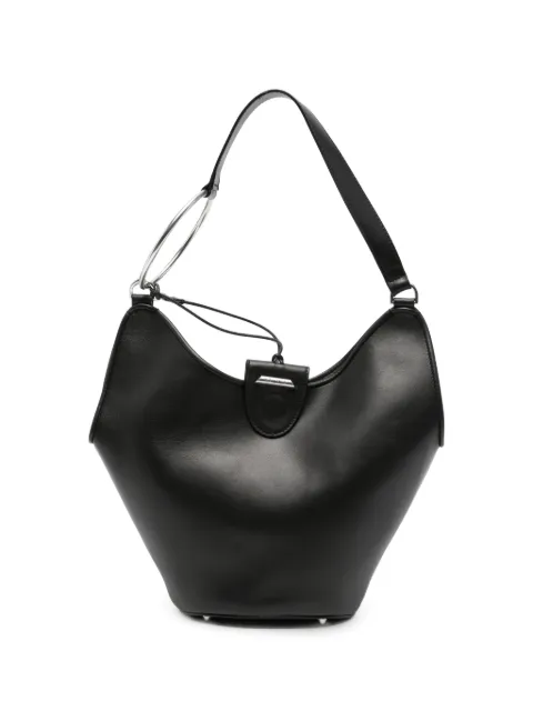 DONDUP bolsa de hombro de piel con detalle de anillo