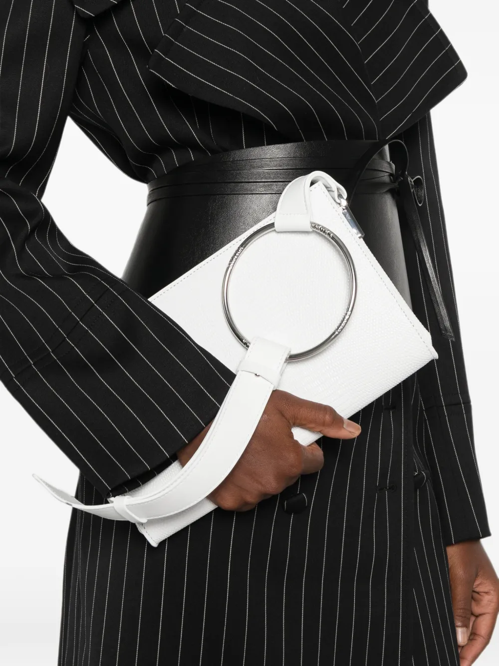 DONDUP Shopper met ringdetail Wit