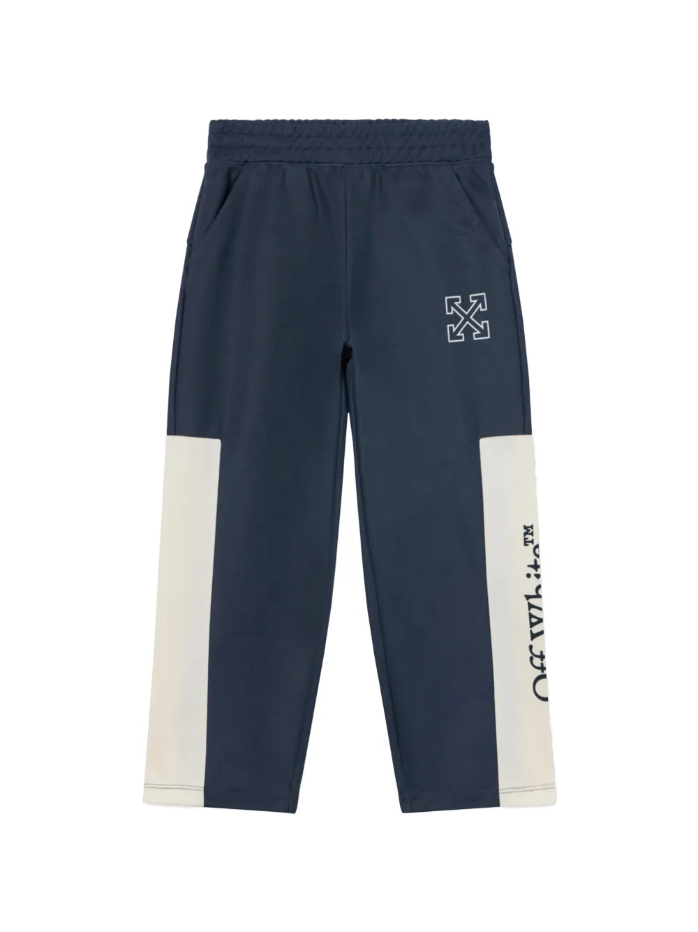 Off-White Kids Arrows-print track pants Blauw