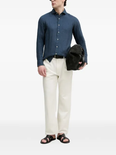 Benetton long-sleeved linen shirt