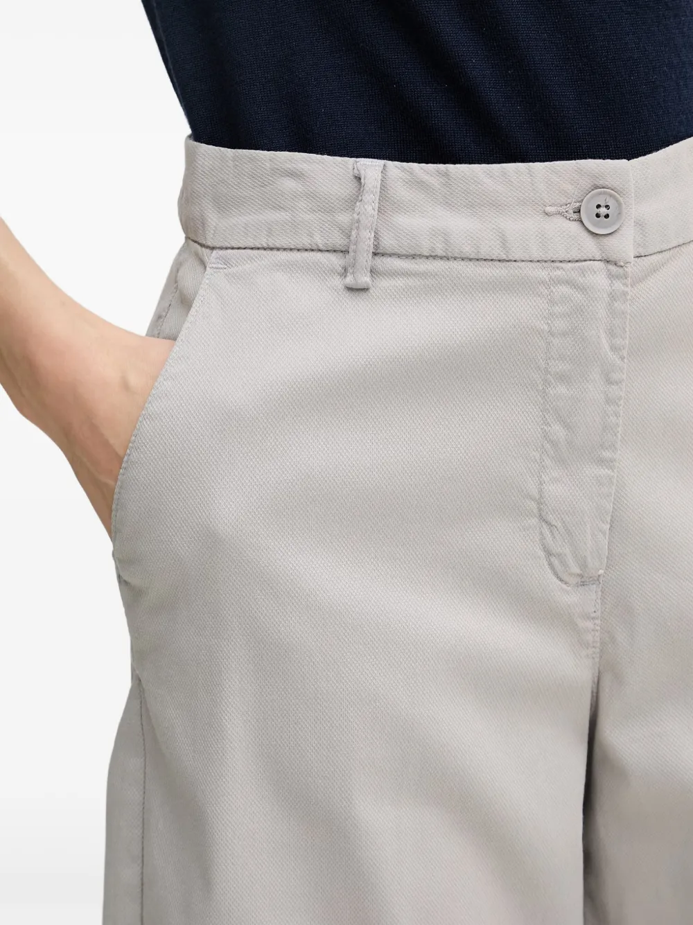 Benetton Shorts met omgeslagen pijpen Grijs