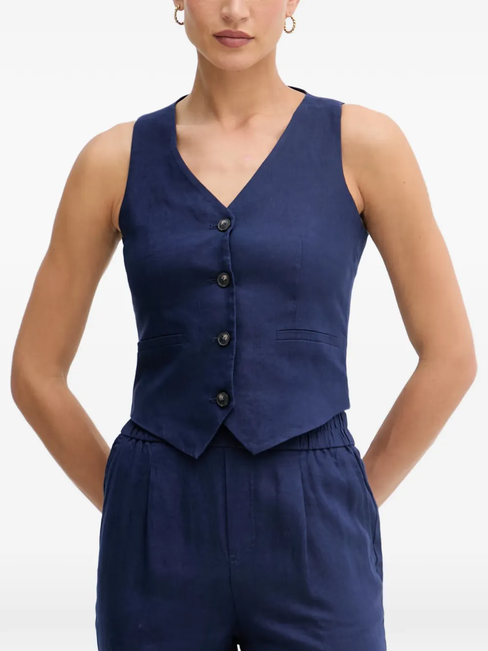 Benetton button-up waistcoat - Blu